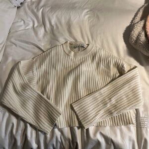 NEW BERSHKA cropped ribbed sweater
